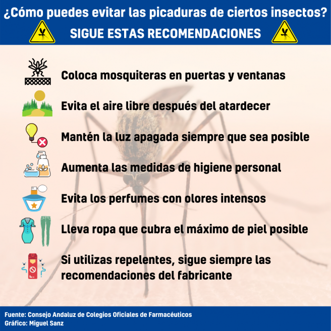 Recomendaciones picaduras de mosquitos Recomendaciones picaduras de mosquitos